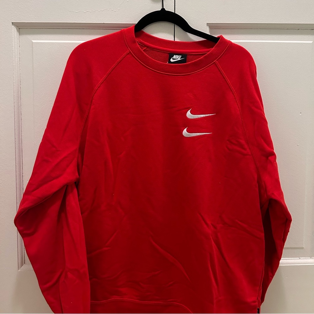 Nike Red Crew Neck Sweatshirt